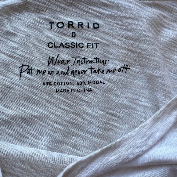 Torrid Tie-Dye Long-Sleeve Classic Fit Top Drawstring Hem Cotton Modal Size 0/L - Picture 3 of 7